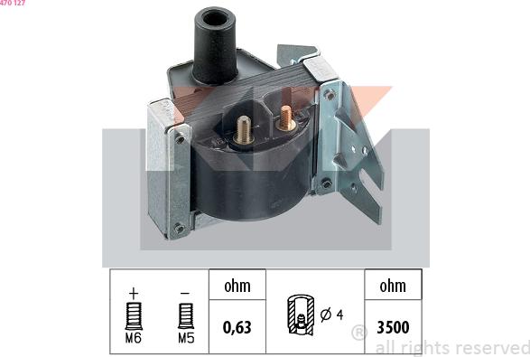 KW 470 127 - Bobina d'accensione autozon.pro