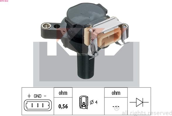 KW 470 352 - Bobina d'accensione autozon.pro