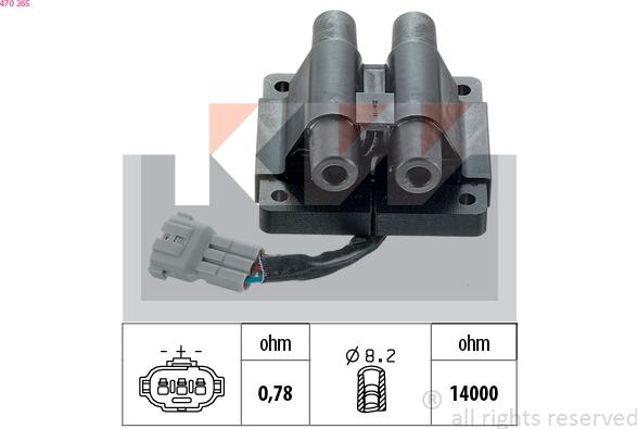 KW 470 265 - Bobina d'accensione autozon.pro