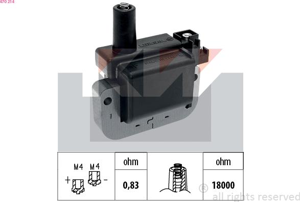 KW 470 214 - Bobina d'accensione autozon.pro