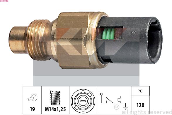 KW 540 048 - Sensore, Temperatura refrigerante autozon.pro