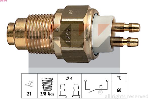 KW 540 071 - Sensore, Temperatura refrigerante autozon.pro