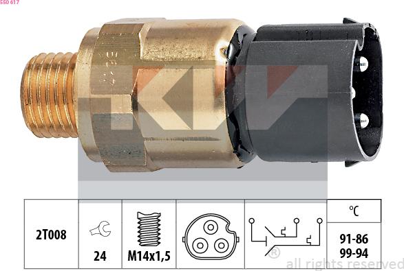 KW 550 617 - Termocontatto, Ventola radiatore autozon.pro