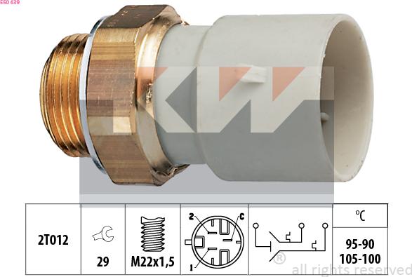 KW 550 639 - Termocontatto, Ventola radiatore autozon.pro