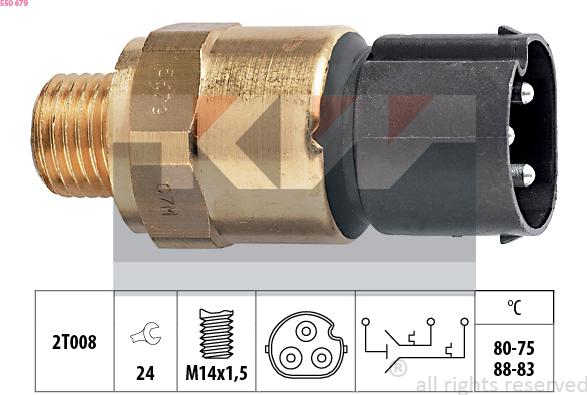 KW 550 679 - Termocontatto, Ventola radiatore autozon.pro