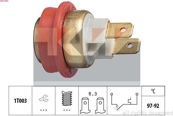 KW 550 093 - Termocontatto, Ventola radiatore autozon.pro