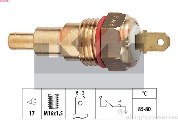 KW 550 068 - Termocontatto, Ventola radiatore autozon.pro