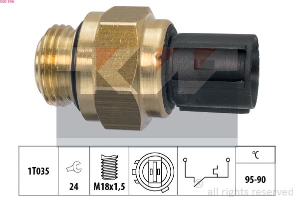 KW 550 196 - Termocontatto, Ventola radiatore autozon.pro