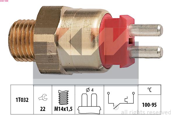 KW 550 169 - Termocontatto, Ventola radiatore autozon.pro