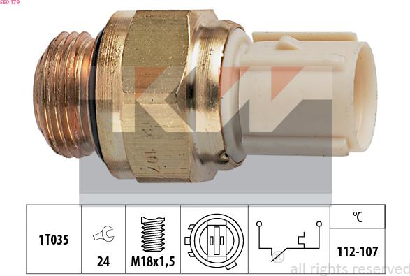 KW 550 179 - Termocontatto, Ventola radiatore autozon.pro