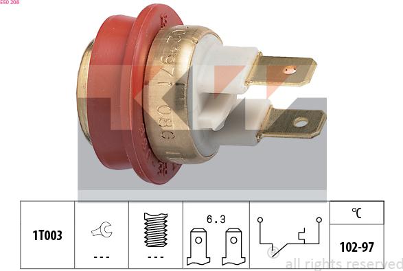 KW 550 208 - Termocontatto, Ventola radiatore autozon.pro