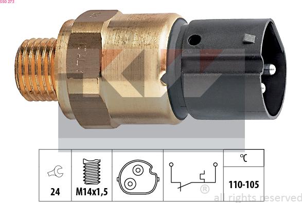 KW 550 273 - Termocontatto, Ventola radiatore autozon.pro