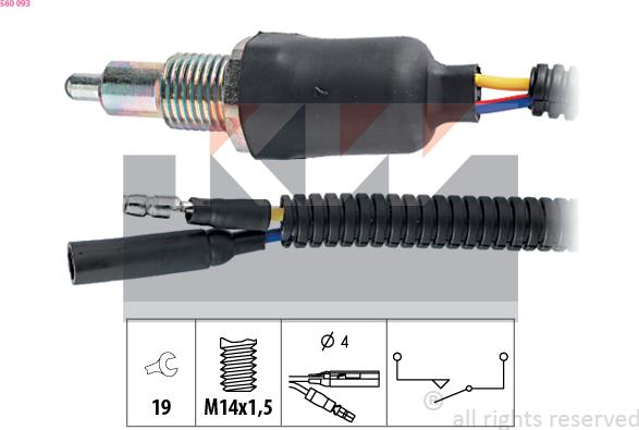 KW 560 093 - Interruttore, Luce di retromarcia autozon.pro