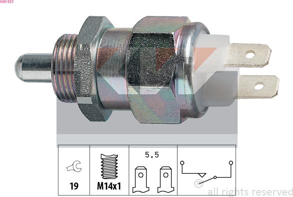 KW 560 021 - Interruttore, Luce di retromarcia autozon.pro