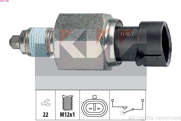 KW 560 196 - Interruttore, Luce di retromarcia autozon.pro