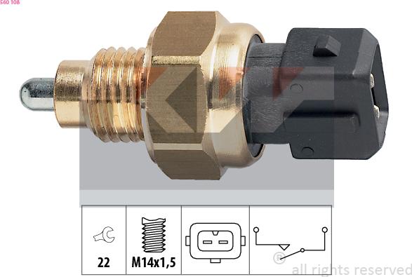 KW 560 108 - Interruttore, Luce di retromarcia autozon.pro