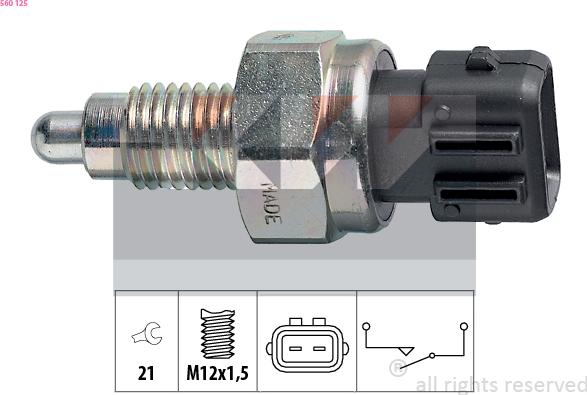 KW 560 125 - Interruttore, Luce di retromarcia autozon.pro