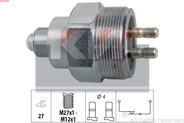 KW 560 324 - Interruttore, Luce di retromarcia autozon.pro