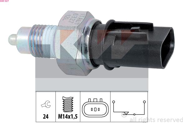 KW 560 327 - Interruttore, Luce di retromarcia autozon.pro