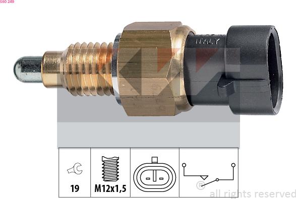 KW 560 249 - Interruttore, Luce di retromarcia autozon.pro