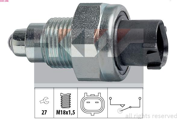 KW 560 246 - Interruttore, Luce di retromarcia autozon.pro