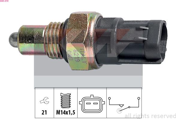 KW 560 219 - Interruttore, Luce di retromarcia autozon.pro