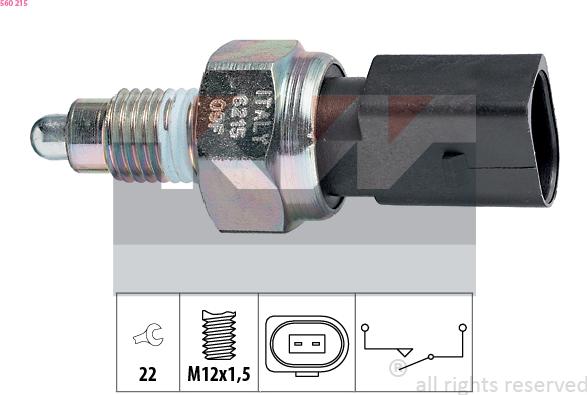 KW 560 215 - Interruttore, Luce di retromarcia autozon.pro