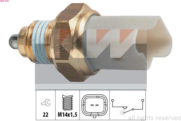 KW 560 218 - Interruttore, Luce di retromarcia autozon.pro