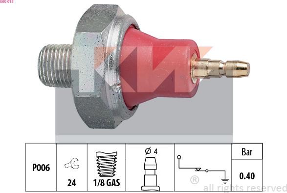 KW 500 015 - Sensore, Pressione olio autozon.pro