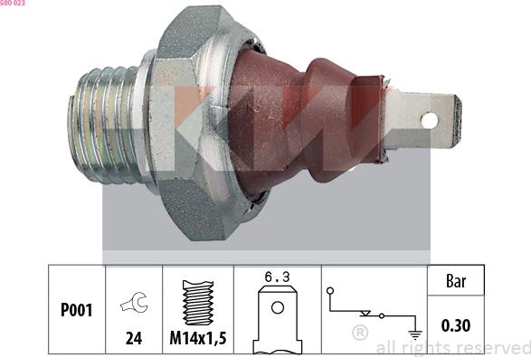 KW 500 023 - Sensore, Pressione olio autozon.pro