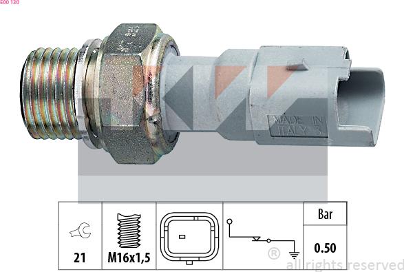 KW 500 130 - Sensore, Pressione olio autozon.pro