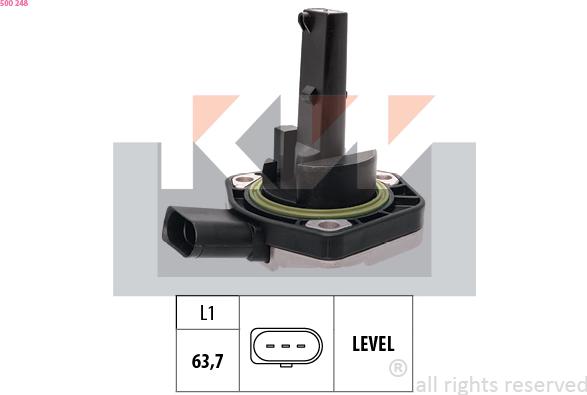 KW 500 248 - Sensore, Livello olio motore autozon.pro