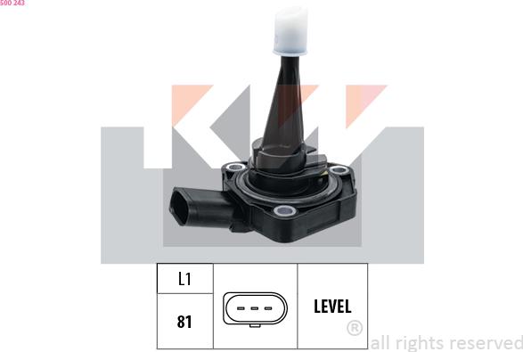 KW 500 243 - Sensore, Livello olio motore autozon.pro