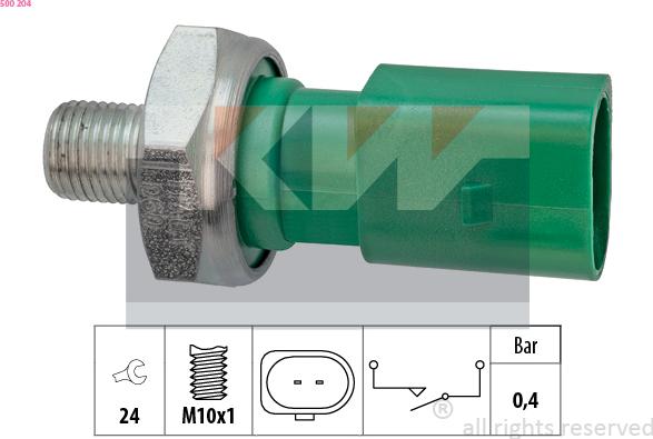 KW 500 204 - Sensore, Pressione olio autozon.pro