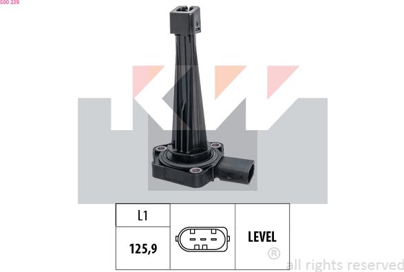 KW 500 239 - Sensore, Livello olio motore autozon.pro