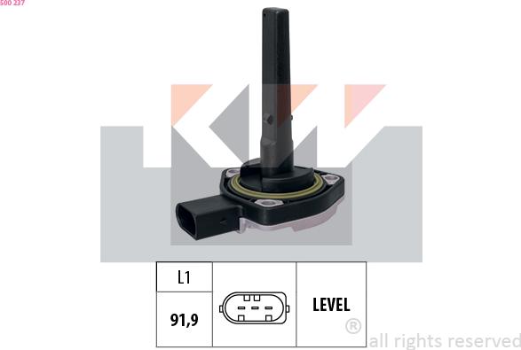 KW 500 237 - Sensore, Livello olio motore autozon.pro