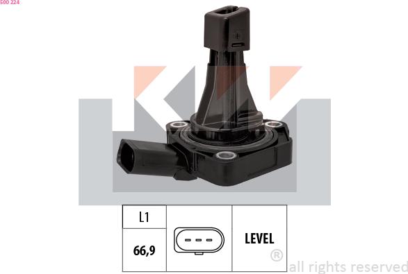 KW 500 224 - Sensore, Livello olio motore autozon.pro