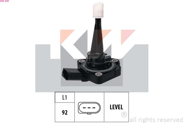 KW 500 228 - Sensore, Livello olio motore autozon.pro