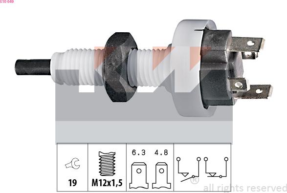 KW 510 049 - Interruttore luce freno autozon.pro