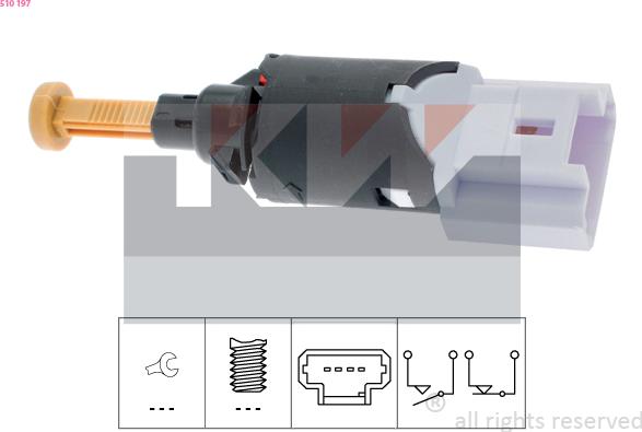 KW 510 197 - Interruttore luce freno autozon.pro