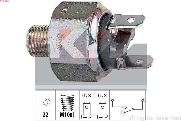 KW 510 102 - Interruttore luce freno autozon.pro