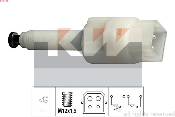 KW 510 126 - Interruttore luce freno autozon.pro