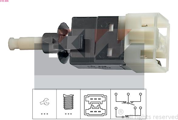 KW 510 206 - Interruttore luce freno autozon.pro