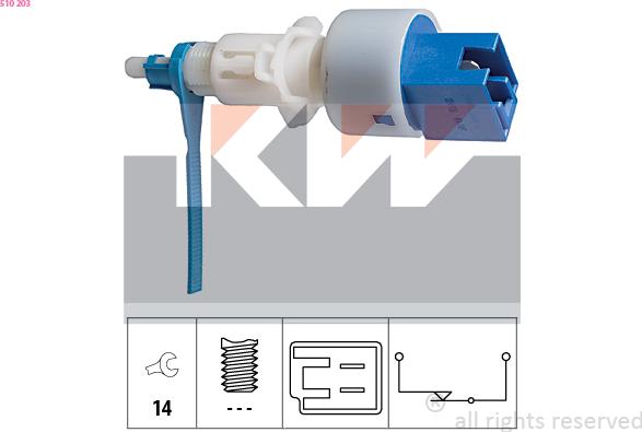 KW 510 203 - Interruttore luce freno autozon.pro