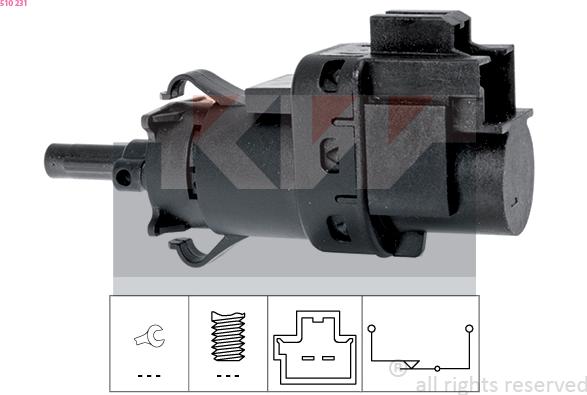 KW 510 231 - Interruttore luce freno autozon.pro