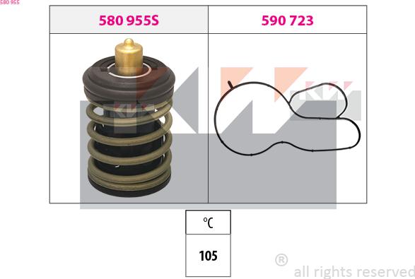 KW 580 955 - Termostato, Refrigerante autozon.pro