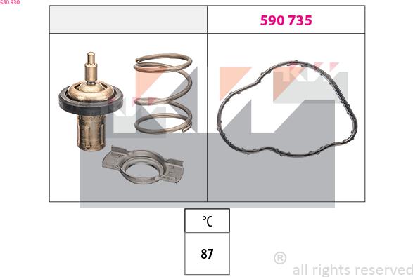 KW 580 930 - Termostato, Refrigerante autozon.pro