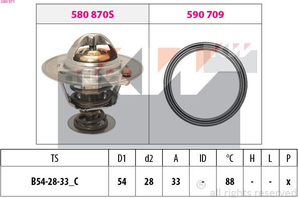 KW 580 971 - Termostato, Refrigerante autozon.pro