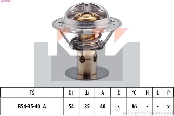 KW 580 498S - Termostato, Refrigerante autozon.pro