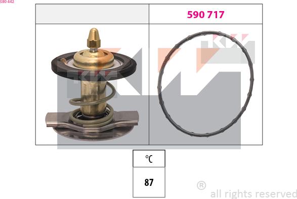 KW 580 442 - Termostato, Refrigerante autozon.pro